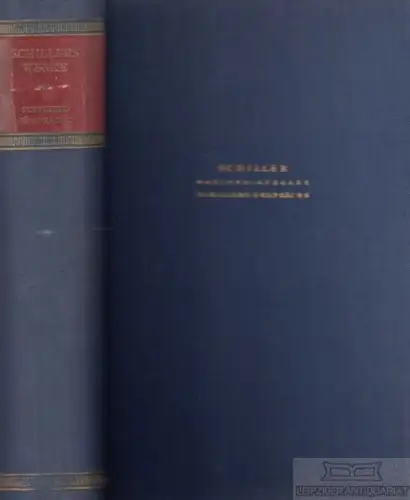 Buch: Schillers Werke. Nationalausgabe. Zweiundvierzigster Band, Germann.  20546