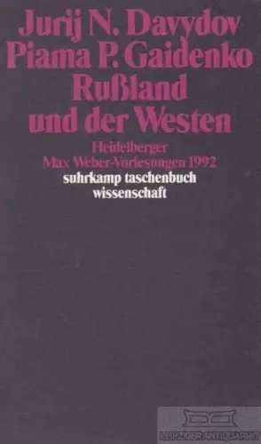 Buch: Rußland und der Westen, Davydov, Jurij N. / Gaedenko, Piama P. 1995