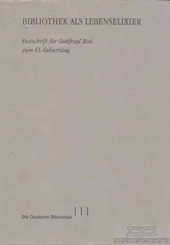 Buch: Bibliothek als Lebenselexier, Jacobi, Johannes / Tröger, Erika. 199 245622