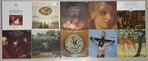 10 Schallplatten Joseph Haydn, 12" LP, Vinyl, Bundle, Sammlung, Klassik