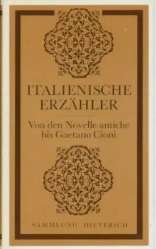 Sammlung Dieterich 319, Italienische Erzähler, Besthorn, Rudorf. 1984