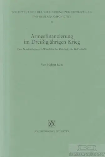 Buch: Armeefinanzierung im Dreißigjährigen Krieg, Salm, Hubert. 1990