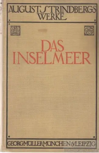 Buch: Das Inselmeer. Drei Novellenkreise, Strindberg, August. 1926