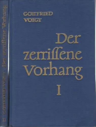 Buch: Der zerrissene Vorhang, Voigt, Gottfried. 2 Bände, 1969, gebraucht, gut