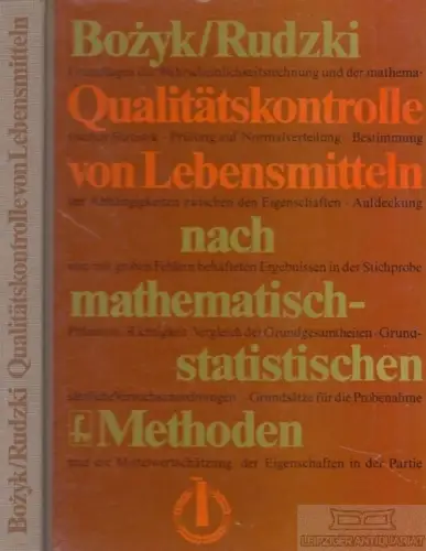 Buch: Qualitätskontrolle von Lebensmitteln nach mathematisch... Bozyk. 971