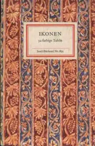 Insel-Bücherei 875, Ikonen, Bröker, Günther. 1968, Insel-Verlag, gebraucht, gut