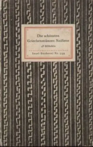 Insel-Bücherei 270, Die schönsten Griechenmünzen Siziliens, Hirmer, Max. 1940