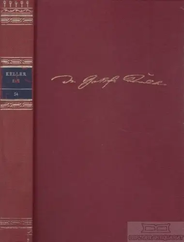 Buch: Werke in zwei Bänden. Erster Band, Keller, Gottfried. 1982, gebraucht, gut