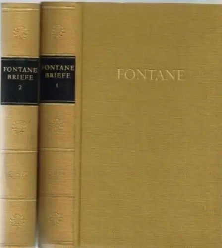 Buch: Fontanes Briefe in zwei Bänden, Fontane, Theodor. 2 Bände, 1968