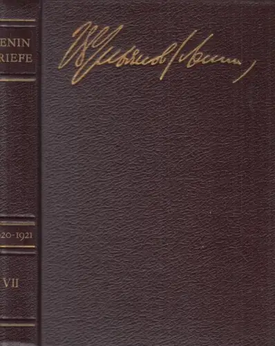Buch: Briefe, Band VII - November 1920 - Juni 1921, Lenin, W. I. 1970