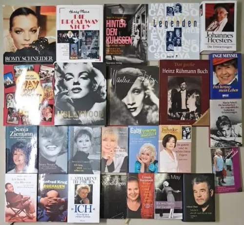25 Bücher - Großes Buchpaket Film & Schauspieler / Schauspielerinnen