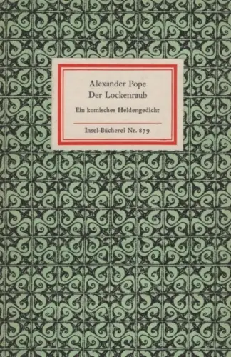 Insel-Bücherei 879, Der Lockenraub, Pope, Alexander. 1968, Insel-Verlag