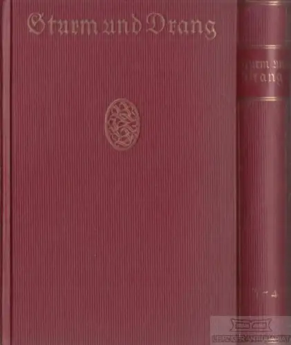 Buch: Sturm und Drang, Freye, Karl. 2 Bände, Bongs goldene Klassikerbibliot 8901