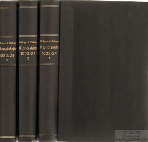 Velhagen & Klasings Monatshefte, 38. Jahrgang, September 1923, 1. Heft... Höcker