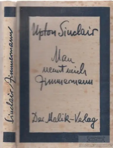 Buch: Man nennt mich Zimmermann, Sinclair, Upton. Rote Roman-Serie, 1922,  42046