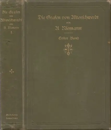 Buch: Die Grafen von Altenschwerdt, Niemann, August. 1883 199143