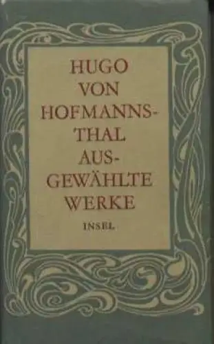 Buch: Ausgewählte Werke, Hofmannsthal, Hugo von. 1975, Insel Verlag