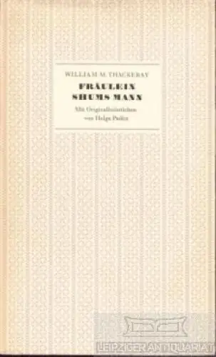 Buch: Fräulein Shums Mann, Thackeray, William M. Drucke der HGB, 1963