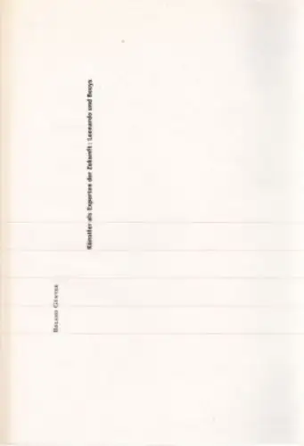 Buch: Künstler als Experten der Zukunft: Leonardo und Beuys, Günter. 2001