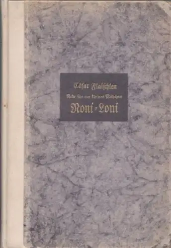 Buch: Rede für ein kleines Mädchen Roni-Loni zum Fest ihres ersten... Flaischlen