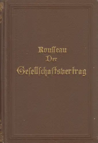 Buch: Der Gesellschaftsvertrag, Jean-Jacques Rousseau, Reclam, Staatsrecht