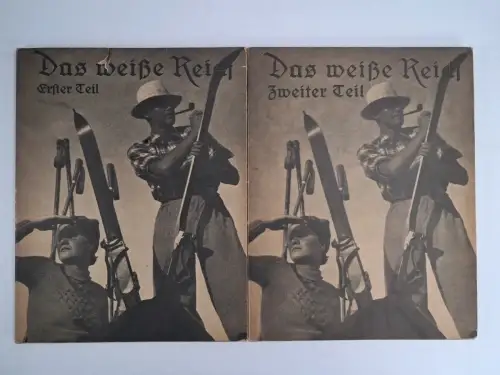 Buch: Das weiße Reich 1+2, Vom Hohelied des Bergwinters, Carl J. Luther, Simon