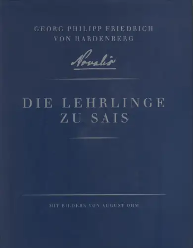 Buch: Die Lehrlinge zu Sais, Novalis, 1998, gebraucht, akzeptabel
