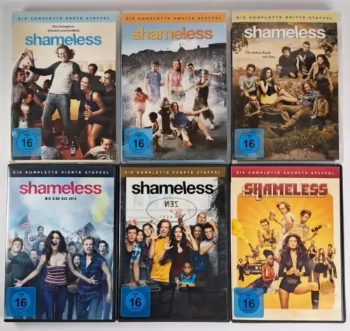 6 DVD Boxen: Shameless Staffel 1-6, Paul Abbott, William H. Macy, Serie