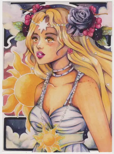 Kunstdruck: Artprint Aurora - Goddess of Sun, Araveena, Jennifer N., Manga Art