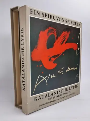 Buch + Grafik: Ein Spiel vor Spiegeln, Tilbert Stegmann / Antoni Tapie, 1987