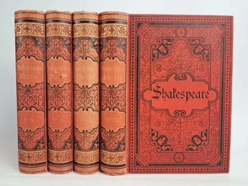 Buch: Shakespeares Sämtliche dramatische Werke, 12 in 4 Bänden, Gustav Fock