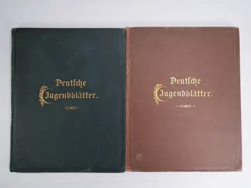 2 Bücher Deutsche Jugendblätter 1903 + 1905, Arthur Hammer, Julius Klinkhardt