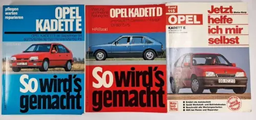 3 Bücher: Opel Kadette D + Opel Kadette E, Etzold & Korp, Delius Klasing