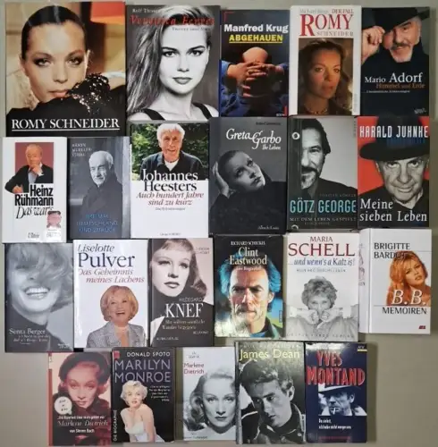 22 Bücher Biografien Schauspielerinnen & Schauspieler Clint Eastwood, Greta Gabo