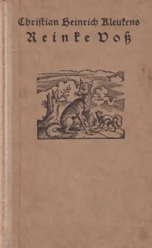 Buch: Reinke Voß, Kleukens, Christian Heinrich, 1923, Insel-Verlag