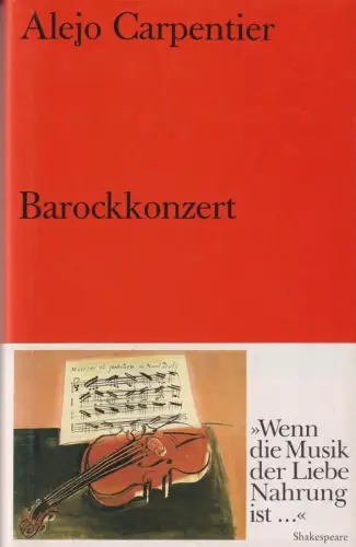 Buch: Barockkonzert, Carpentier, Alejo, 1993, Suhrkamp, Novelle, sehr gut
