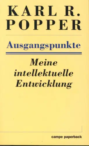 Buch: Ausgangspunkte, Popper, Karl R., 1995, Hoffmann und Campe, gebraucht, gut