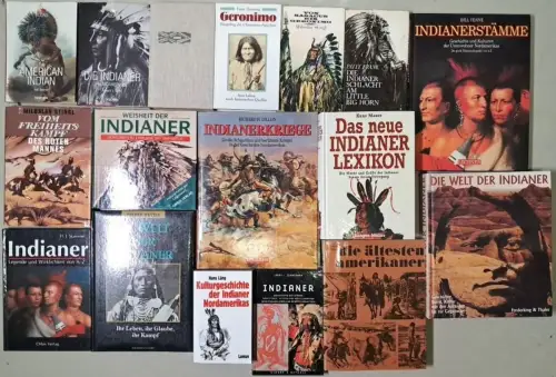 19 Bücher Indianer / Native Americans, First Nations Häuptlinge Bundle