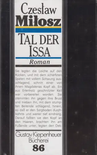 Buch: Tal der Issa, Czeslaw Milosz, Gustav Kiepenheuer Bücherei, 1988