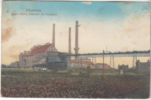 AK Meuselwitz. Grube Phönix, Mumsdorf bei Meuselwitz, Graph. Verl.-Anst., gut