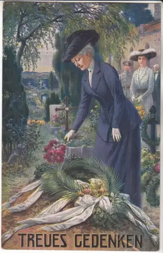 AK Treues Gedenken, Kaiserin schmückt in Ostpreußen die Gräber..., Albert Fink
