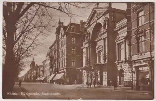 AK Altona. Königstraße. Stadttheater, ca. 1935, Wiener Postkarten-Verlag