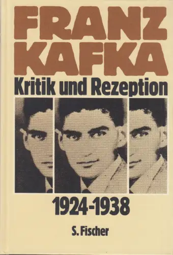 Buch: Franz Kafka, Born, Jürgen, 1983, S. Fischer, Kritik und Rezeption 1924-38