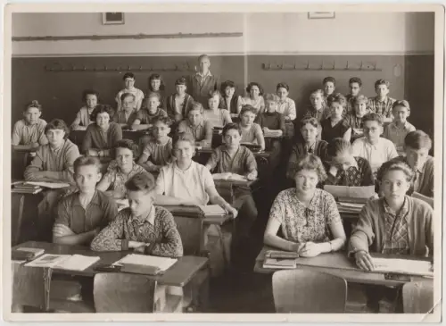 Fotografie: Gruppenbild Klassenfoto Leipzig, 20. Jahrhundert, Atelier Griesbach