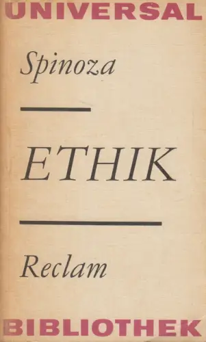 Buch: Ethik, Spinoza, Baruch. Reclams Universal-Bibliotek, 1982, gebraucht, gut