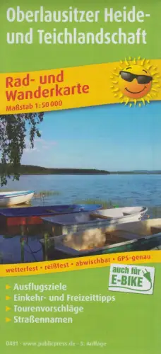 Landkarte: Oberlausitzer Heide- und Teichlandschaft, 1 : 50.000, GPS-genau