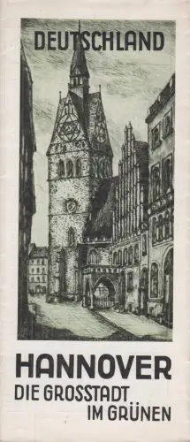 Prospekt: Hannover - Die Großstadt im Grünen, Verkehrsverein, gebraucht, gut