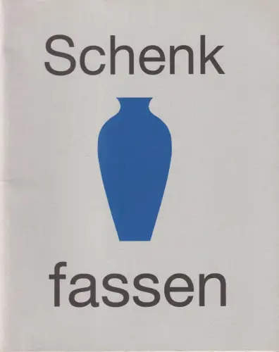 Buch: Wolfgang Schenk - fassen, 1998, Eine Außeninstallation..., sehr gut