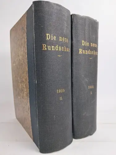 Buch: Die neue Rundschau 1905 Band 1+2, XVI. Jahrgang der freien Bühne, Fischer