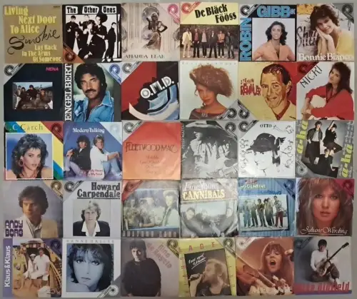 30 verschiedene 7 Amiga Quartett Single Schallplatten, Nicki, Juliane Werding...